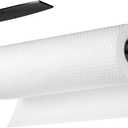 Paper Towel Roll Rack - Under Cabinet Stainless Steel Towel Holder - Black (01)