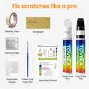 Polymetal Gray Metallic(47C) Touch Up Paint Compatible with MAZDA,2-In-1 Car Scratch Remover Pen,Car Paint Scratch Repair Kit for Scratches,Chips & Nicks,2-PCS SET