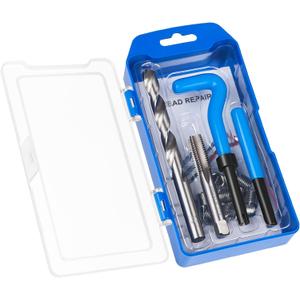 15PC SAE Thread Repair Kit 7/16-14 inch HSS Drill Helicoil Repair Kit for Internal Screw Holes Repairing (Blue)