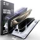 SMARTDEVIL 2 Pack Privacy Screen Protector for iPhone 15 Pro, [Anti-Spy] [Military-Grade Shatterproof] [9H Hardness] Tempered Glass, [Easy Installation] Bubble-Free & Case-Friendly, Dust-Free Box