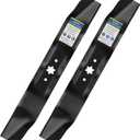 GICOOL 942-0610A Mower Mulching Blades (2 Pack) for 38" Deck MTD, Cub Cadet, Troy-Bilt, Bolens - Replaces 742-0610, 742-0610A, 942-0610 - Fits Huskee LT3800 & Murray