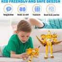 Wenbeier Animal Transforming Robot Toys Tiger Leopard Action Figure for Kids Deformation Robot for Boys & Girls Ages 6 7 8 9 10