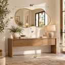 Irregular wall Mirror 26"x46" Gold Asymmetrical Mirror