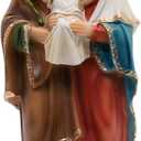 Holy Family Indoor Statue | Features Mary and Joseph Holding Child Jesus | Classic Christian Home Décor | Great Catholic Gift for Weddings and Housewarming 8"