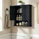 Bathroom Wall Cabinet, Over The Toilet Storage With Adjustable Shelf, 22.8 inches x 25.5 inches x 7.2 inches