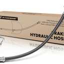 2 x A-Premium Rear Passenger Brake Hydraulic Hose Compatible with Select Ford Models - E-350 E350 Super Duty 2004-2007, E-350 E350 Club Wagon 2004, with 9600 lb GVW - Replace# 6C2Z2A442BA