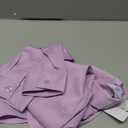 Boys Stretch Wrinkle Free Dress Shirts Button Down Shirt Long Sleeve Formal School Uniform Shirts (9-10 Years, Light Purple)