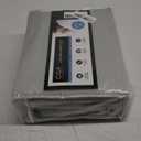 400 Thread Count Cotton Sheet Set - Queen Size 100% Cotton Sheets - Easily Fits 8" to 16" Mattress - Silky-Soft, Wrinkle Free and Comfortable - Deep Pockets & Hotel Quality Bedding Set - Light Grey