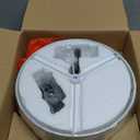 Modern Black Light Fixture Ceiling Mount Flush Mount Drum Ceiling Light Fixture 3 Light Semi Flush Mount Ceiling Light for Hallway Bedroom Entryway Foyer Office