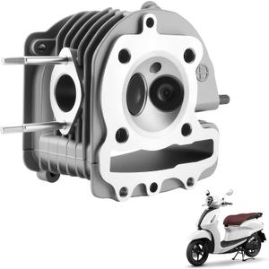 62.5mm 2.46'' GY6 Cylinder Head Replacement for 180-230cc Chinese Scooter Moped ATV Go Kart 4-Stroke GY6 Engine