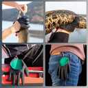2Pcs Fishing Gloves with Magnet Release - Professional Anti-Slip Catch Fish Gloves,Puncture Proof Ice Fishing Glove for Handling,Catching,Cleaning,Hunting,Fisherman Fishing Accessories, S