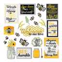Eureka The Hive Motivational Gallery Wall Bulletin Board Set, 34 Pieces (EU-847809)