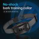 DogRook Rechargeable Dog Bark Collar - No Shock Training Smart Collar - Beep & Vibrating - Anti Bark Collar for Large Dog, Medium & Small Dog - No Shock Bark Collar - 12-110 lbs