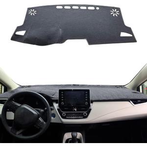 for Toyota Corolla Accessories 2019-2021 2022 2023 2024 2025 Dash Cover, Dashboard Cover Mat for Corolla 2019-2025 Non-Slip Sunshield Protector Dash Cover Mat, Gray