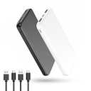 VANYUST S21 Portable Charger, Power Bank 10000 mAh 2Pack, USBC Out Fast Charging External Battery Pack Compatible with iPhone 15 14 13 12 11 X and Android Phone, Black & White