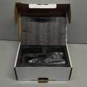 Hoimpro LED Waterfall Bathroom Faucet Matte Black, Single Handle Bathroom Sink Faucet 1 Hole, 3 Colors Light Changing vanity faucet, with Pop-up Drain and cUPC Supply Lines, Stainless Steel