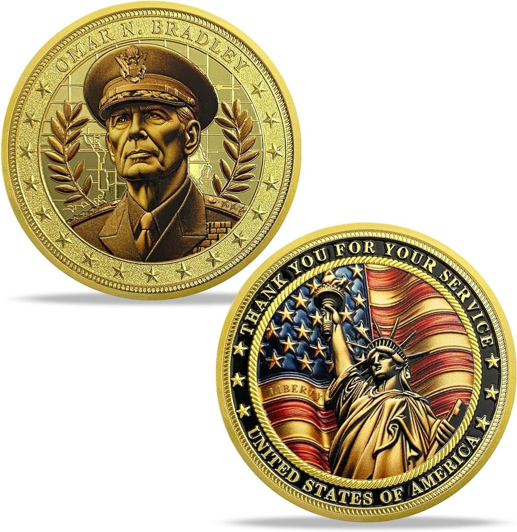 United States General Military Challenge Coin Thank You for Your Service Souvenir Commemorative Collection - OMAR N. Bradley