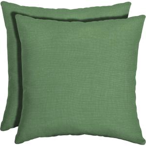 Arden Outdoor Toss Pillow, 2 Pack, 16 x 16, Rain-Proof, Fade Resistant Moss Green Leala
