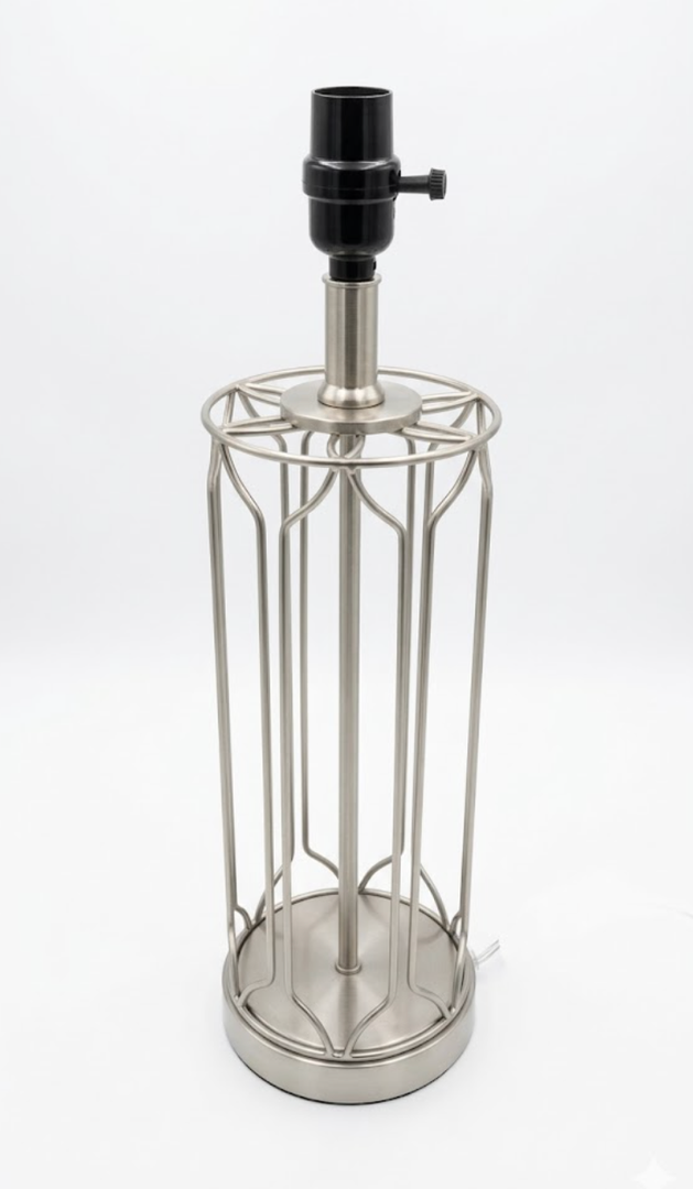 Brushed Steel Metal Lamp