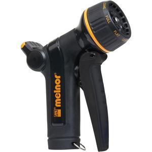 Melnor XT Metal Garden Hose Nozzle; Front Trigger with Flow Control; 8 Watering Patterns; 100% Metal Body with Fully Rubberized Slip Resistant Grip