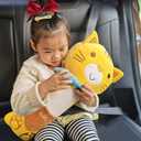 Kids Seat Belt Pillow Cartoon Car Travel Pillow Neck Support Car Pillow Seat Belt Shoulder Cover Pillow Headrest Shoulder Pillow Soft Auto Seat Belt Cushion Back Cushion Car Trim (53*26.5cm, Yellow)