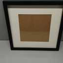 12x12 Frames Display 8x8 Photos with Mat or 12 x 12 Pictures without Mat Black Wooden Picture Wall Art for Wall Mounting(1 Pack)