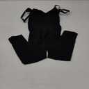 SHAPERX Hourglass Leggings 360 Compression 2 Sizes Look Full Body Shaper Breathable No Roll Down (Black (Open Bust)), Size: L/XL