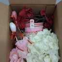 Valentines Day Table Decor, Centerpieces for Tables with 3 Pcs Small Metal Pot, Hydrangea, Heart Toothpicks, Valentine Table Centerpiece, Valentines Day Table Decorations for Home, Kitchen