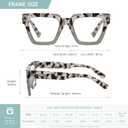 Oversized Reading Glasses Women Oprah Style Blue Light Blocking Computer Readers Designer Ladies Large Frame Square