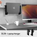 BRAINWAVZ Laptop Holder for Side of Desk, 1.2" / 31mm, Adjustable Length, Ideal for Macbooks, Surface, Keyboards, Switch, Tablets & More, Easy to Install, Screw On Desk