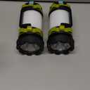 Alpswolf Camping Lantern Rechargeable, 4000mAh Camping Flashlight 6 Modes LED Lantern Portable Rechargeable Lanterns for Power Outage, Emergencies Light for Hiking, Green, 2 Packs