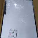 Magnetic Dry Erase White Board - 46 x 33 Inch Whiteboard for Wall - 4 x 3 Large Wall-Mounted Board with Black Aluminum Frame, 1 Magnetic Eraser, 2 Pens, 1 Detachable Marker Tray, 6 Magnets