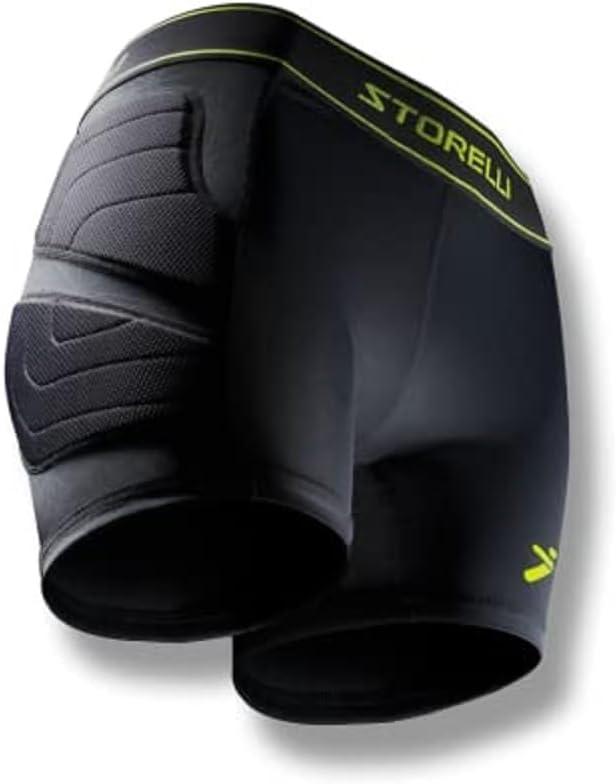 Storelli Womens BodyShield Impact Sliders, High-Impact Protection, Sweat-Wicking, UV-Resistant & Heavy-Duty Sports (X-Small, Black)