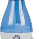 HealthWise Cool Mist Ultrasonic Humidifier | For Medium Size Rooms | No Filter Required | 24 Hour Run Time, Blue, 2.6L