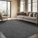 Area Rug for Living Room, Non-Slip Rugs for Boys's Bedroom, 4x6Ft Washable Carpet with Memory Foam for Bedside Office Dorm Entryway Hallway,Black and White