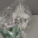 Meonum Christmas Accessory Cord with 9 LED Bulb, C7 Christmas Village Light Cord with Two Spare Fuse, Blow Mold String Lights with Switch, Xmas Decoration for Xmas Village Houses Salt Lamp