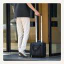 Amazon Basics Underseat Carry-On Luggage with Wheels and Handle, 14" Rolling Travel Bag, Fits Under the Seat, Black