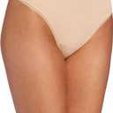 On Gossamer Women's Cabana Hi Cut Underwear (Medium, Champagne)