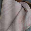 Area Rug 6x9 Rug Machine Washable Non-Slip Low Pile Print Pattern Western Rug for Living Room Bedroom Entryway Tribal Series -Light Pink/Cream