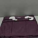 JJRING Craft Organizer Tote Bag, Large Art Storage Caddy with Multiple Pockets, Deep Purple Sewing Bag for Art, Craft, Scrapbooking, Medical, and Office Supplies Storage