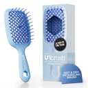FHI Heat UNbrush Detangling Brush for Pain-Free Brushing on All Wet or Dry Hair Types Durable DuoFlex Anti-Static Bristles, Lightweight Handle, Vented Hair Brush