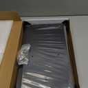 Black Bread Box for Kitchen Countertop - Modern bamboo Bread box with Window Bread Storage Container