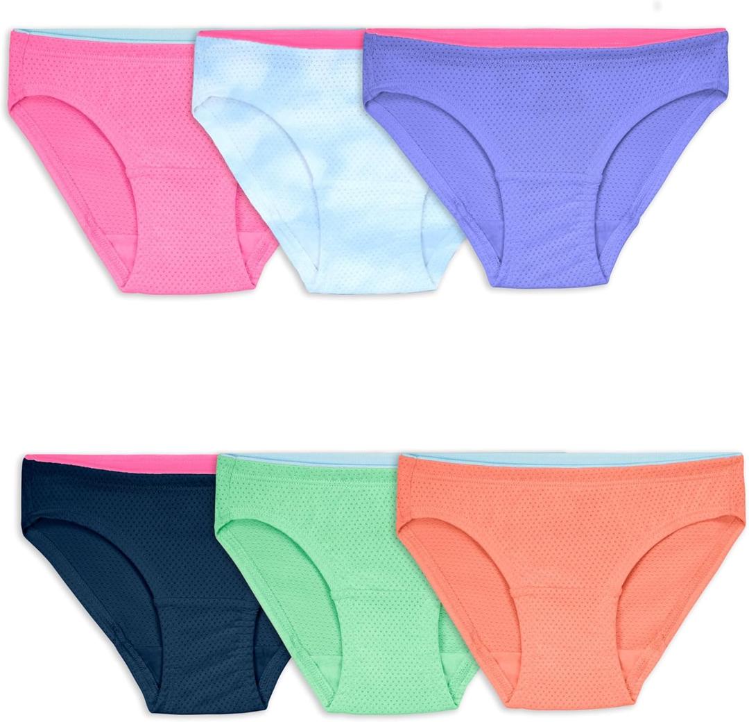 Fruit of the Loom Girls' Breathable Underwear, Size 12