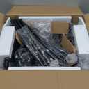 Evermagin 25.2''W Kitchen Storage Cart, Rolling Snack Cart, 4 Tier Fruit Basket Vegetable Stand, Metal Pantry Storage Organizer with 8 Removable Baskets for Onion Potato, Black