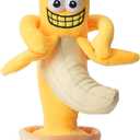 Funny Interactive Dancing Talking Banana Toy, Puppy Gifts Mimicking, Recording Repeating What You Say, Hilarious Laughs, Novelty Gag Gift for Pets Adults Friends Coworkers Office, Adjustable Volume