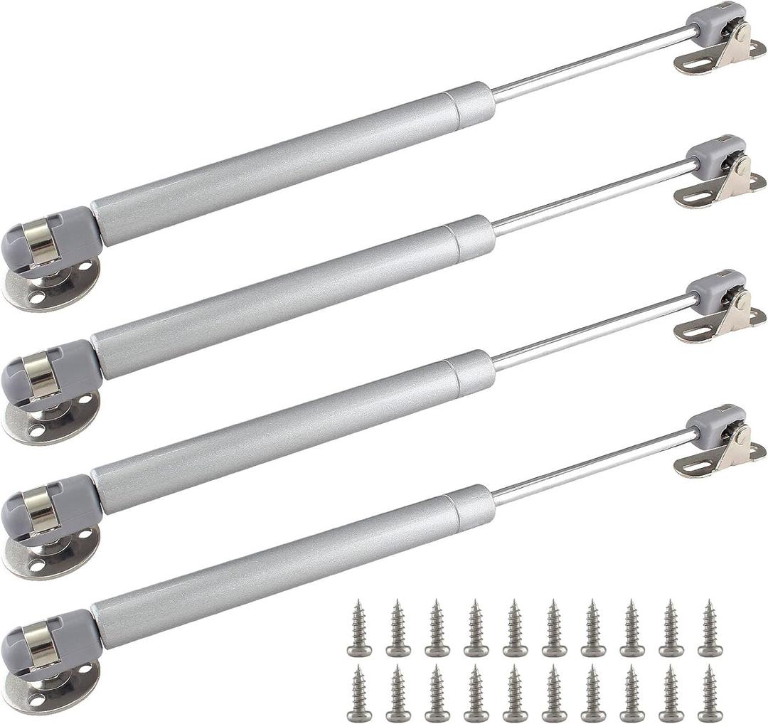 100N/22.5lbs Gas Strut Lift Support 12 Inch Length Hydraulic Gas Spring, Safety Lift Support, Cabinet Door Lift Pneumatic Support for Cabinet Toy Box, Pack of 4