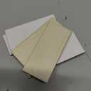 Weysat 8 Pcs 1" x 2-1/4" Door Edge Hole Filler Plates with Double Sided Tapes, Deadbolt Cover Blank Strike Plates for Exterior Doors Lock