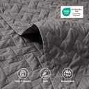 Bedsure Oversized King Quilts - Lightweight Bedspreads Oversized King Size with Basket Weave Pattern, Soft Quilt Bedding Set, Grey Comforter Set Coverlet 2 Pillow Shams (120" x 120") | Skin-Friendly Soft, All-Season Comfort, Breathable, Lightweight, Machine Washable