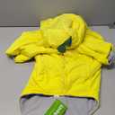 LovinPet Dog Warm Coat with Hood  Medium & Large Dinosaur Hoodie Winter Jacket for Cold Weather, Yellow & Green Coat for Large Dogs, L