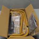 Lunirith Large Wedding Welcome Sign Stand, Welcome to our Wedding With Stand, Adjustable Height (78", 64", 50") - Gold Hanging Sign Holder with Design Bundle, Ground Stakes & Storage Bag - wedding sign stand adjustable